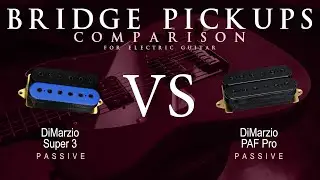 DiMarzio SUPER 3 vs PAF PRO - Passive Bridge Guitar Pickup Comparison Tone Demo