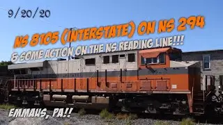 NS 8105 (Interstate) Heritage Unit On 294 & Some Afternoon Action On The NS Reading Line!!! 9/20/20