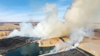 Controlled Burn Timelapse | Drone Footage | March 22nd, 2025