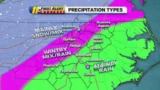 NC Snow: Snow forecast shows chance for snow, wintry mix this weekend