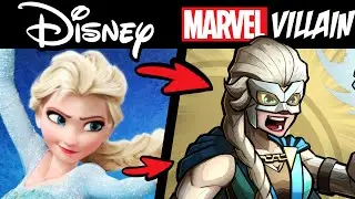 What if DISNEY PRINCESSES Were MARVEL & DC VILLAINS?! (Stories & Speedpaint)