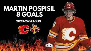 Martin Pospisil All 8 Goals From The 2023-24 Season | Calgary Flames