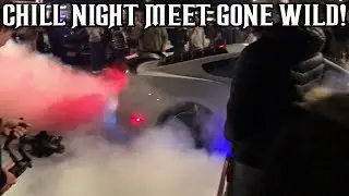 CHILL CAR MEET GONE WRONG! *COPS ARRIVE*