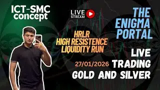How i Predict Every Move In HRLR DAY? LIVE TRADING XAUUSD-GOLD SMC ICT CONCEPTS 27/01/2026