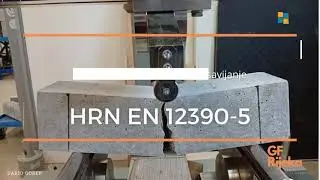 Ispitivanje očvrsnuloga betona - Čvrstoća ispitnih uzoraka na savijanje (HRN EN 12390-5) | Uzorak 1
