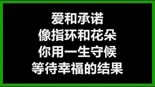 张学友 & 陈慧娴 - 《爱和承诺》 [歌词]