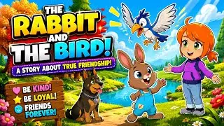 The Rabbit and the Bird A Story About True Friendship Cartoon story Swahili & English Tales for Kids