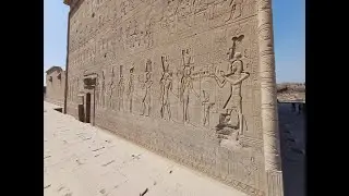 Dendera.Temple of Hathor.from the outside.ancient egypt history .Egypt.