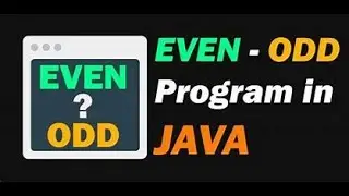 #JavaProgramming#ExampleProgram#oddeven  Java Even Number Odd Number Example Program(User Input)