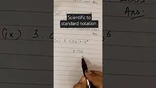 Change Scientific notation to Standard Notation Class 9 maths Sindh board @core-edu4253