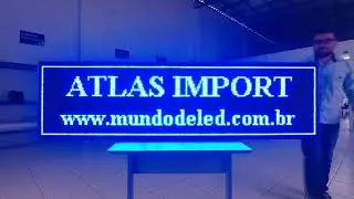 Painel de Led 2m X 56cm Letreiro &agrave; prova de chuva - MUNDO DE LED
