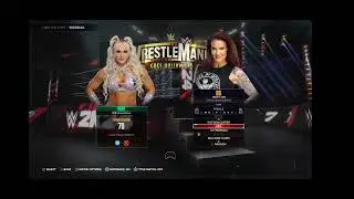 WWE 2K24 - Xbox series Tiffany Stratton vs Chelsea Green ( playing on the xcloud streaming)