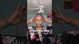 Slick back bun tutorial on 4c natural hair #naturalhairstyles #slickbun #4chair