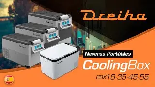 NEVERAS PORT&Aacute;TILES CON COMPRESOR DREIHA 12V, 24V, 230V para camping, barco, cami&oacute;n, camioneta viajes