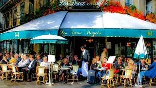 Dining At Cafe Deux Magots, Saint-Germain-des-Pres, Paris