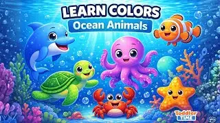 Learn Colors with Ocean Animals 🐠🐙 | Toddler Learning Song