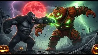 King Kong vs The Pumpkin Titan &ndash; When Halloween Erupts Into Monster Mayhem!
