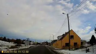 Wieś GNOJNA w Gminie Grodk&oacute;w Farma wiatrowa w oddali 03 01 2026 r