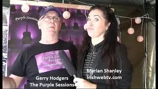 Marian Shanley talks to participants in The Purple Sessions at Drogheda Maritime Festival
