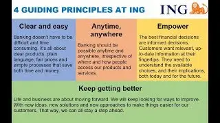 4 GUIDING PRINCIPLES AT ING via Ralph Hamers