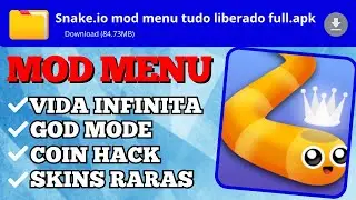 Snake.io Hack Mod Menu 2024 - Desbloqueie Skins Moedas Infinitas,God mode e mais (Tutorial Completo)