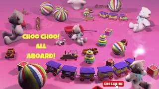 🚂 Toot & Chug Toy Train Song | Early Learning Music