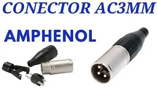 Conector Xlr Macho De Linha Amphenol Ac3mm