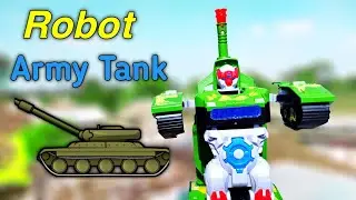 Transformer Robot Tank - रोबोट बनेगा आर्मी टैंक - ARMY TANK toys unboxing video in hindi
