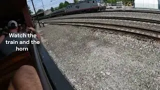 When Amtrak Passed Us By Strasburg!! (Caught on Virtual Railfan)