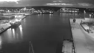 MS Silja Galaxy and Viking Amorella leaving port of Turku on 