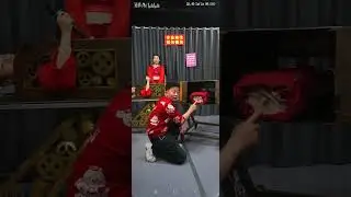 Sawing a girl in half and reveal lower half