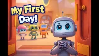 My First Day at Robot School 🤖 | A Fun Kids Story (Episode 1)