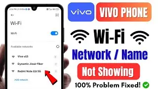 Solved Vivo Phone Wi-Fi Network Name Not Showing issue 2025 | Fix Not Detecting Wi-Fi Network