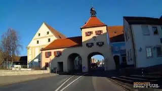 D: Markt Allersberg. Landkreis Roth. Rundfahrt durch die Ortsmitte. November 2018