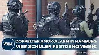 AMOK-ALARM IN HAMBURG: Zwei Schulen betroffen! Bedrohung mit Waffe! Polizei nimmt vier Schüler fest
