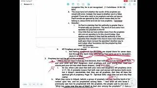 Romans 12:6 pt 2 The Gift of Prophecy: Cessationist vs. Continuationist Views