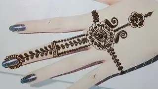 Simple and easy mehandi design 