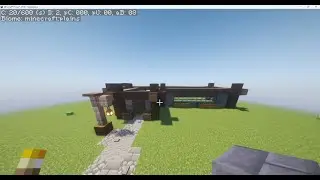 making cool spruce and stone bricks minecraft house - part 1