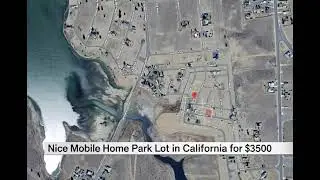 Nice Mobile Home Park Lot in California for $3500
