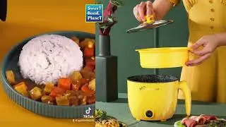 1.8L Non Stick Electric Cooking Pan Mini Pan Electric Frying Pan Noodle Pan Household Student Pan