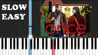 Marketa irglova - The Hill (SLOW EASY PIANO TUTORIAL)