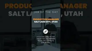 Production Manager &mdash; Job of the Day