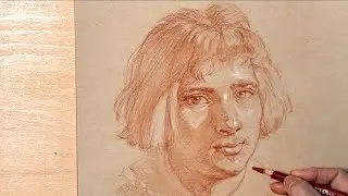 Copying Old Masters 37/Portrait Drawing/Gian Lorenzo Bernini 模写37/ベルニーニ