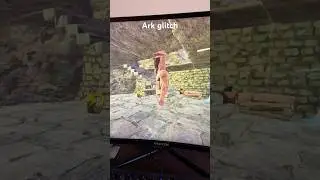 Funny ark glitch feet above head