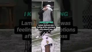 Lamar Jackson reacts to the Ravens playoff loss #shorts