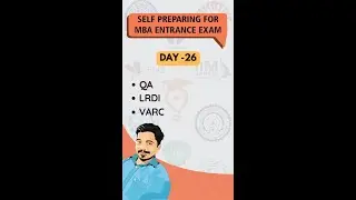 Day 26 of #catprepration for #cat2024 | #chance to get #admission in #iims2024 | #get100 %ile