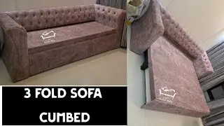 3 Fold Sofa Cum Bed by SS Sofa Maker | Sofa by Day, Bed by Night | 3 Fold Sofa Cum Bed