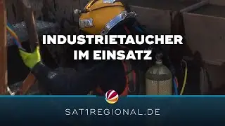 Erdkabelverlegung: Industrietaucher in Verden im Einsatz