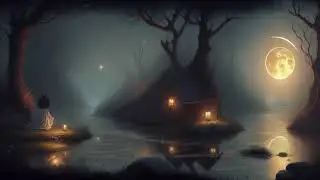 Forest Sounds at Night - Crickets, Creek Water Sounds, Rain & Thunder 🎧 Nature Sound For sleep😴