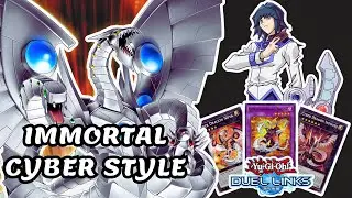 CYBER DRAGON INFINITY WITH IMMORTAL CYBER STYLE SKILL IN RANKED DUEL YUGIOH&nbsp;DUEL&nbsp;LINKS